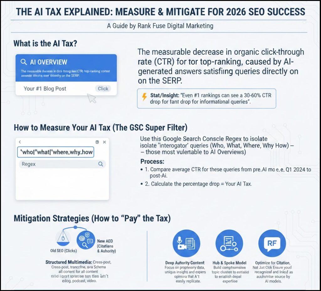 SEO traffic loss calculation due to AI overview